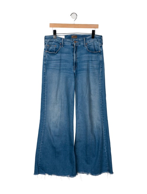 Mother Mid-Rise Wide Leg Jeans