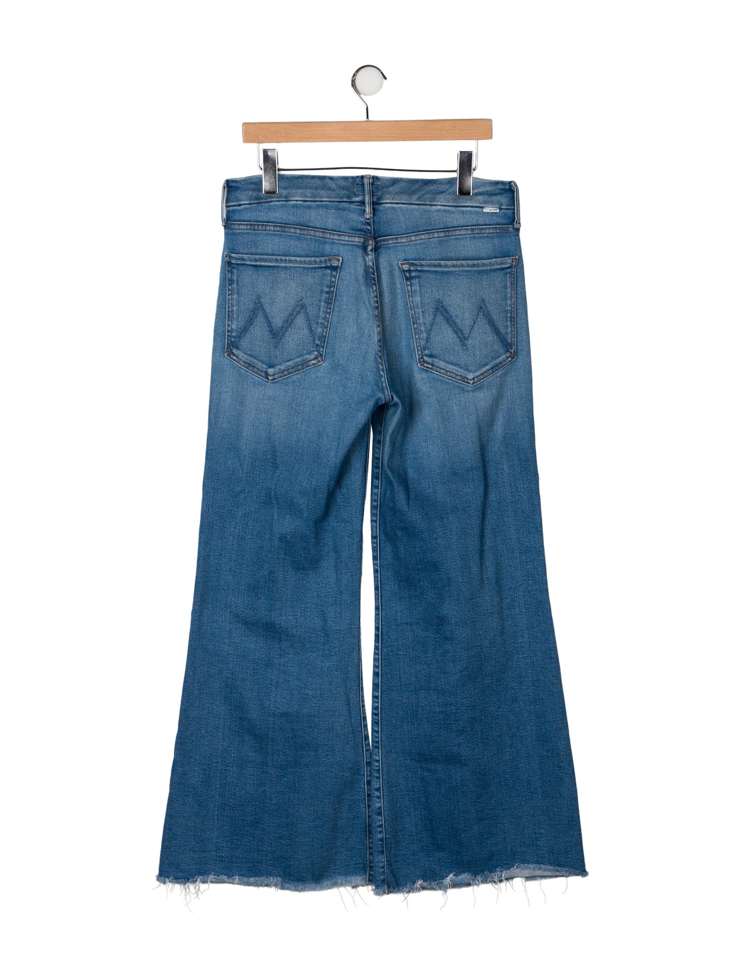 Mother Mid-Rise Wide Leg Jeans