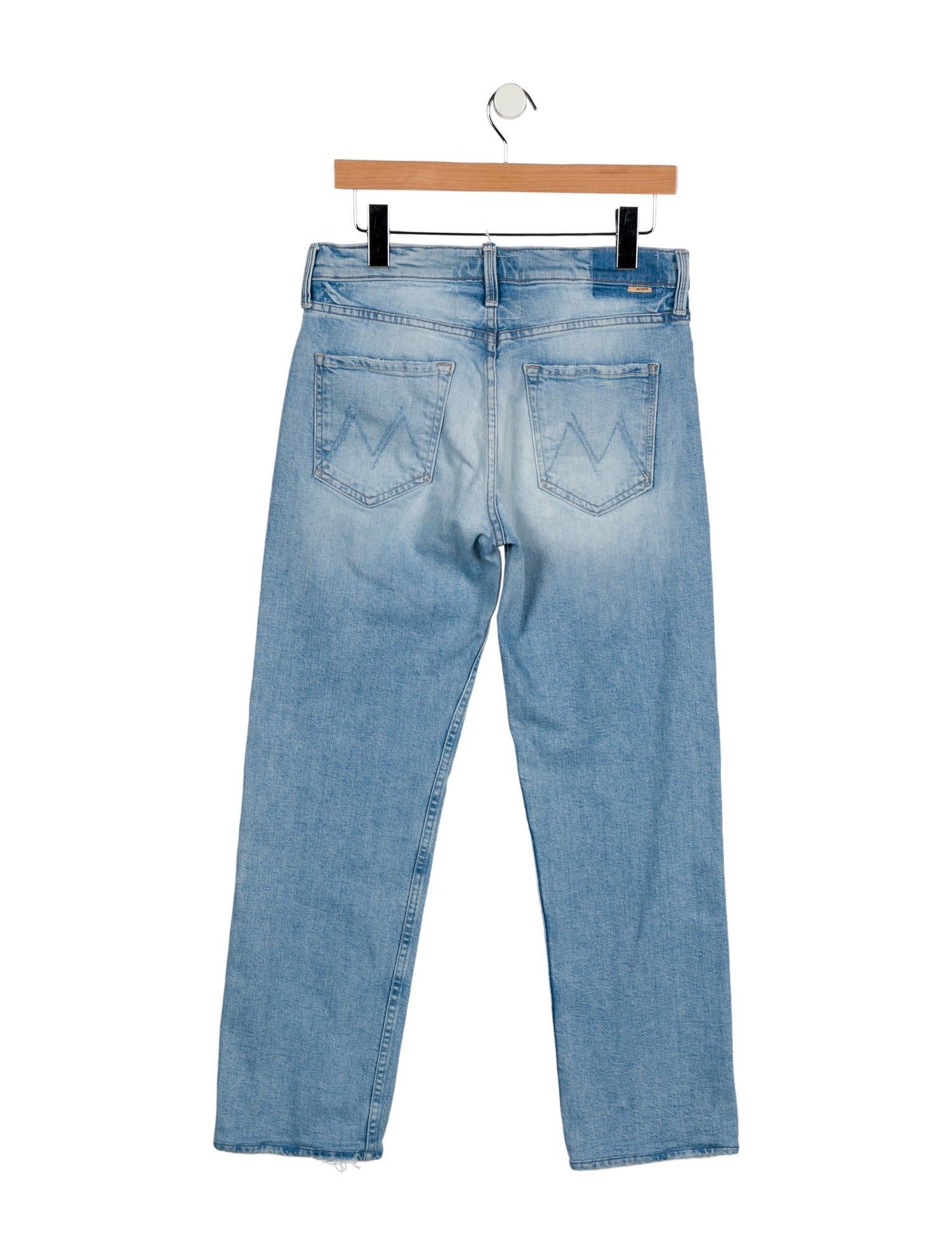 Mother Mid-Rise Straight Leg Jeans