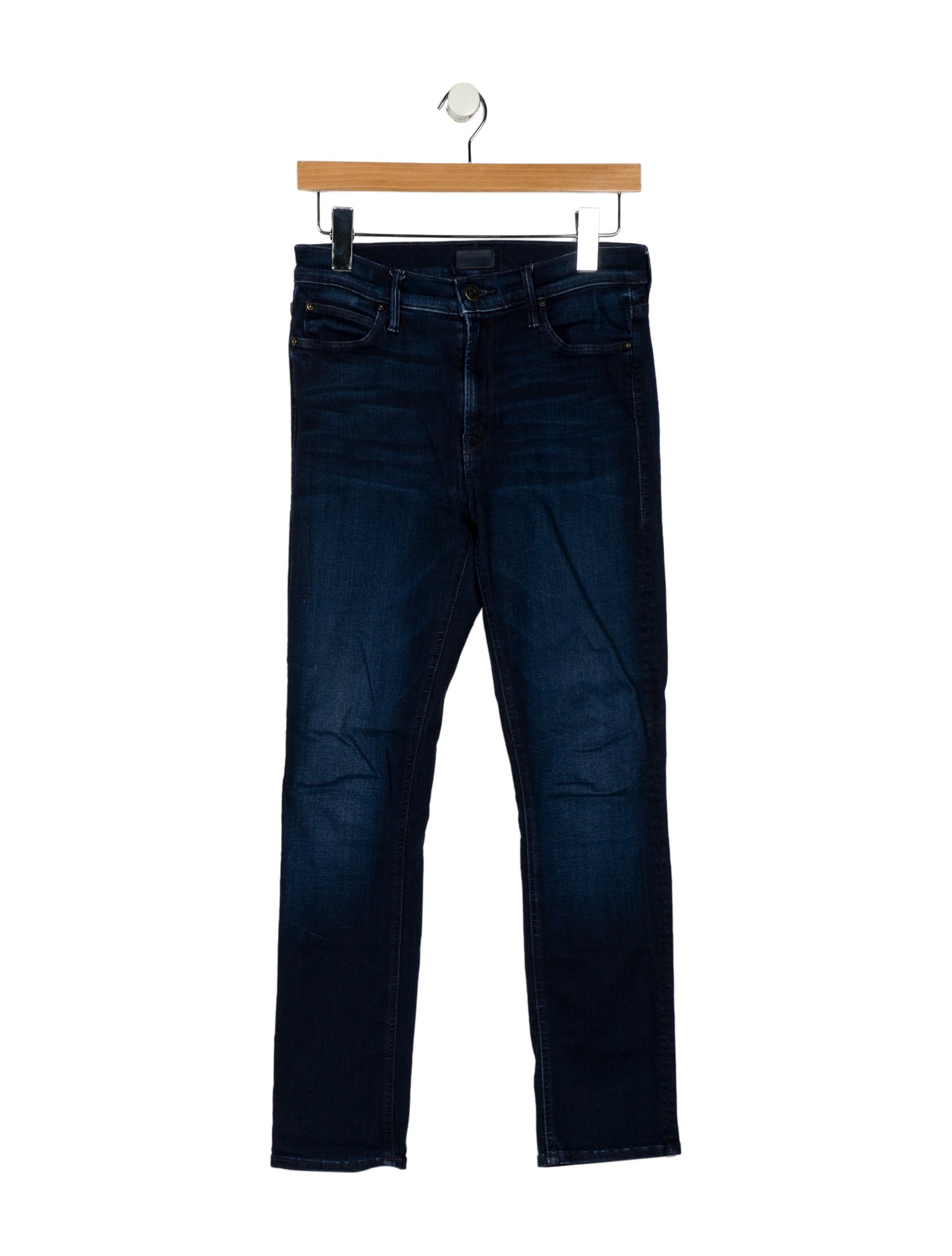 Mother Mid-Rise Straight Leg Jeans
