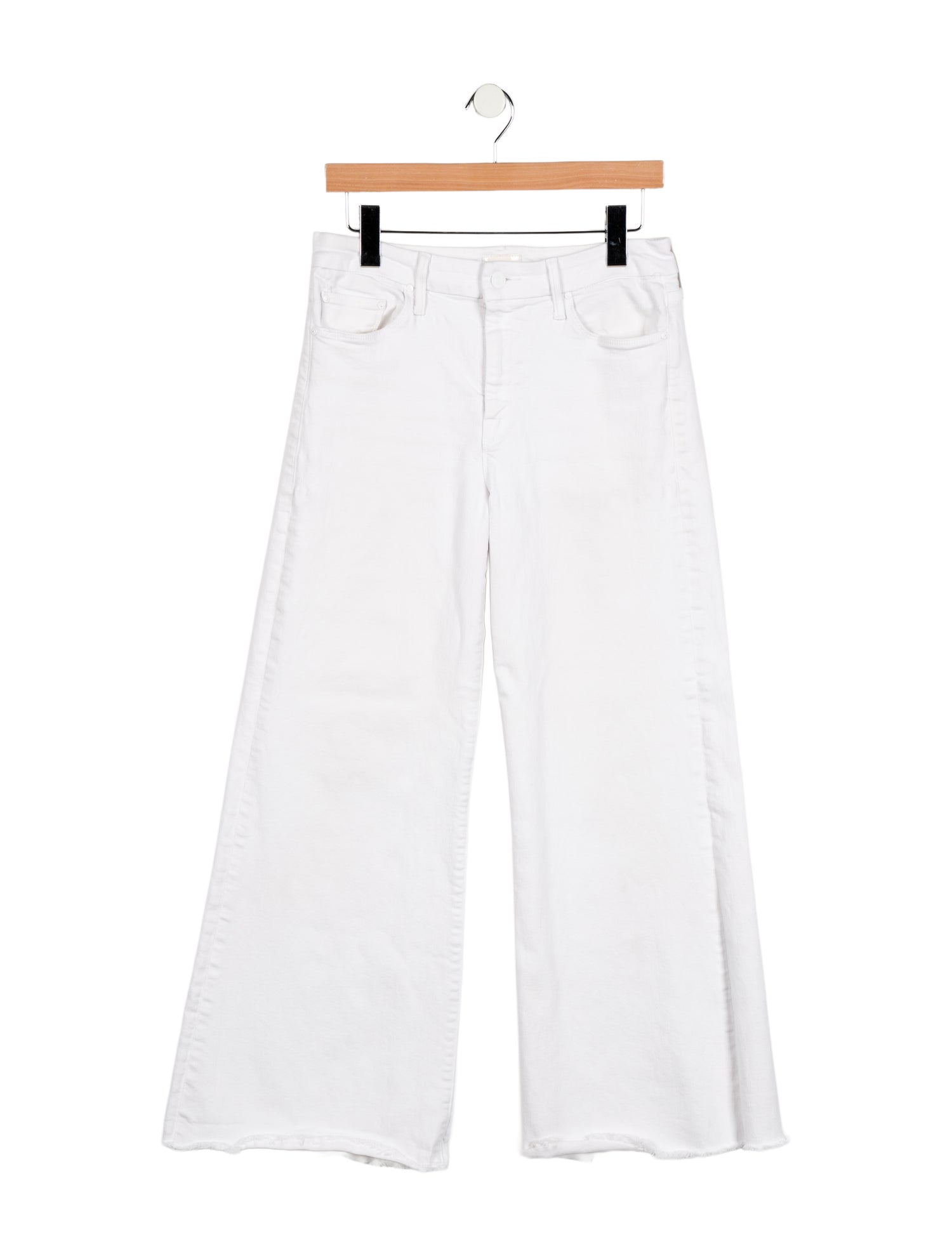 Mother Mid-Rise Wide Leg Jeans