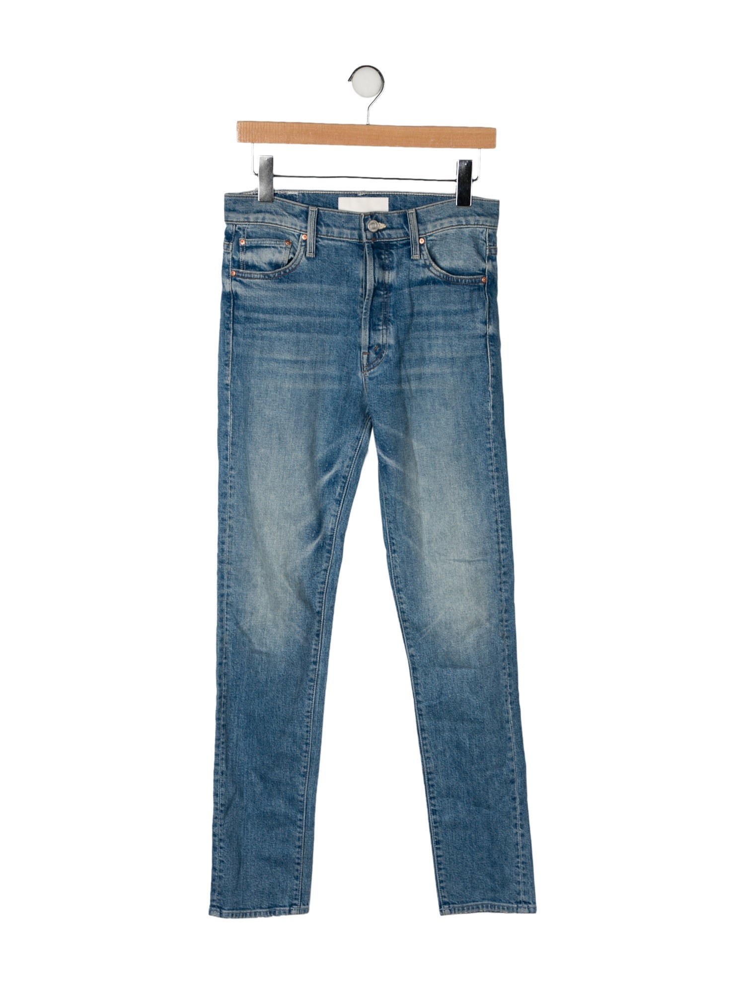 Mother High-Rise Straight Leg Jeans