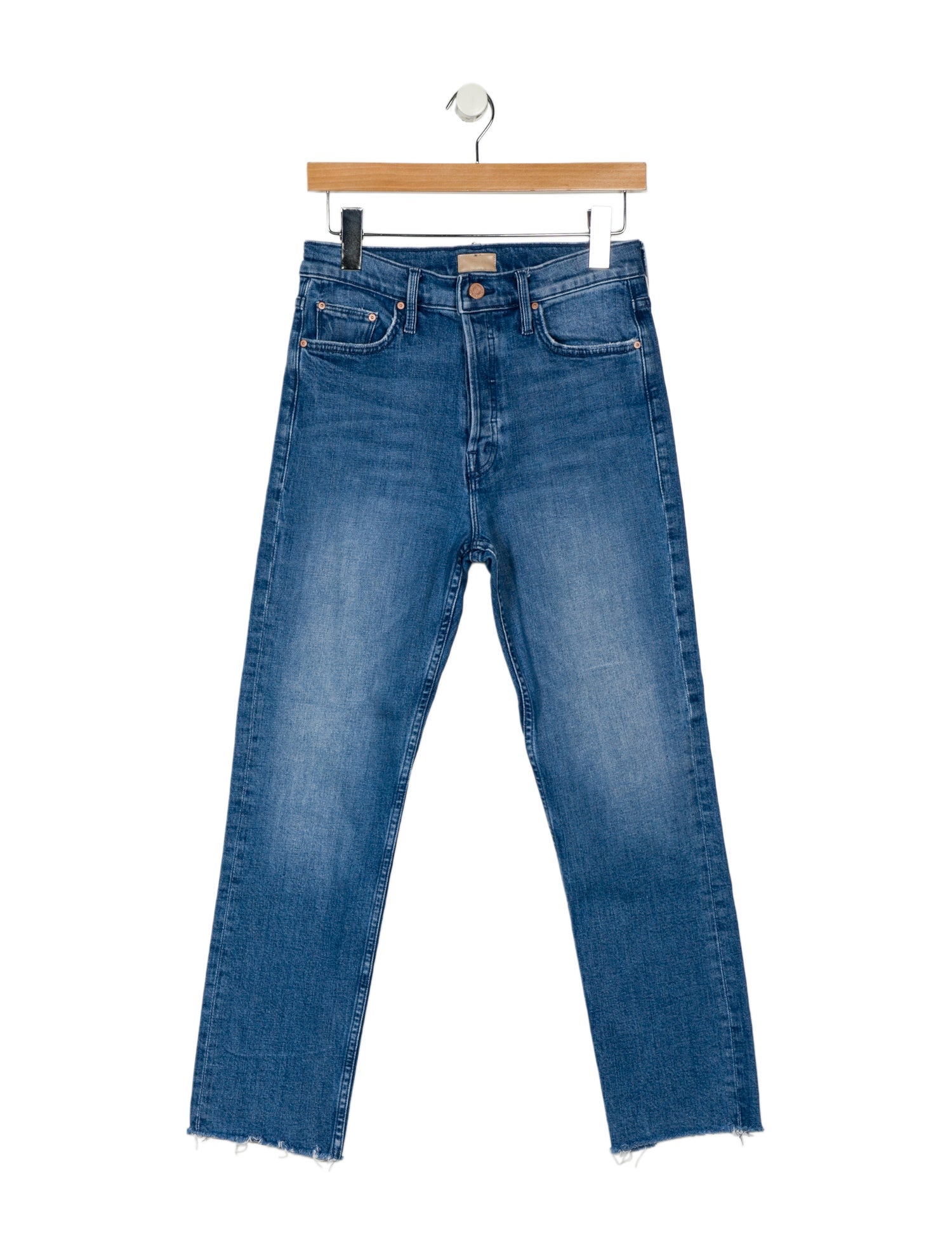 Mother High-Rise Straight Leg Jeans