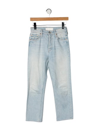 Mother Mid-Rise Straight Leg Jeans