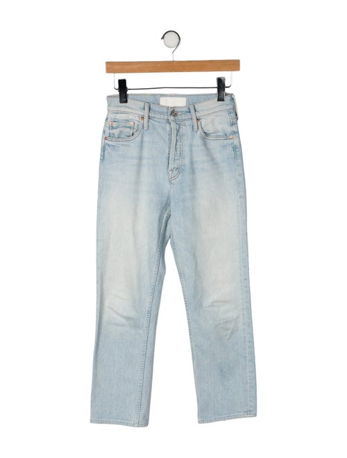 Mother Mid-Rise Straight Leg Jeans
