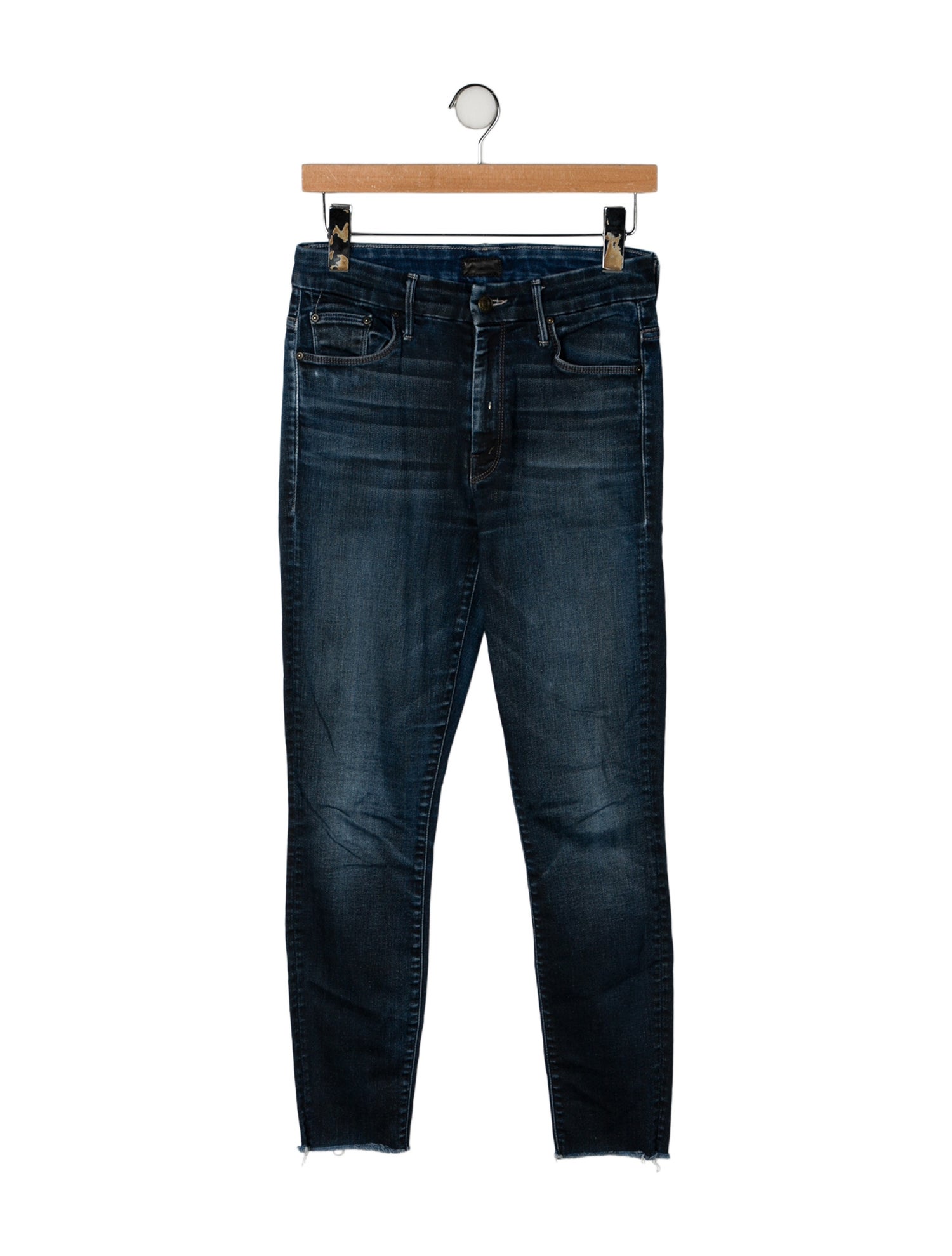 Mother Mid-Rise Skinny Leg Jeans