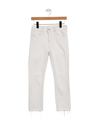 Mother Mid-Rise Straight Leg Jeans