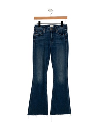 Mother Mid-Rise Wide Leg Jeans