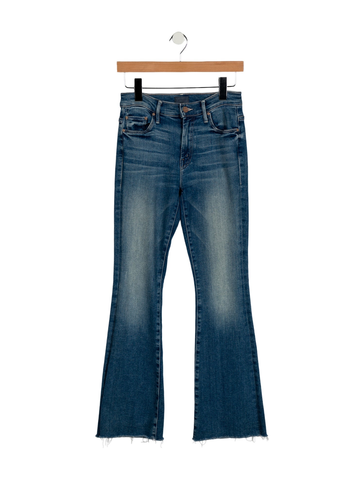 Mother Mid-Rise Wide Leg Jeans
