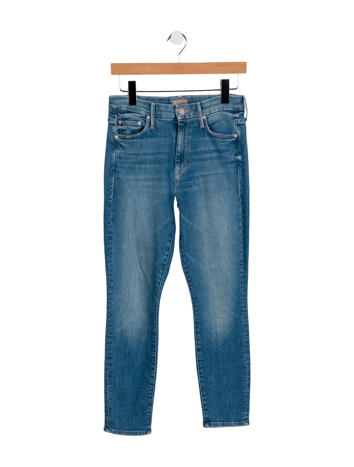Mother Mid-Rise Skinny Leg Jeans
