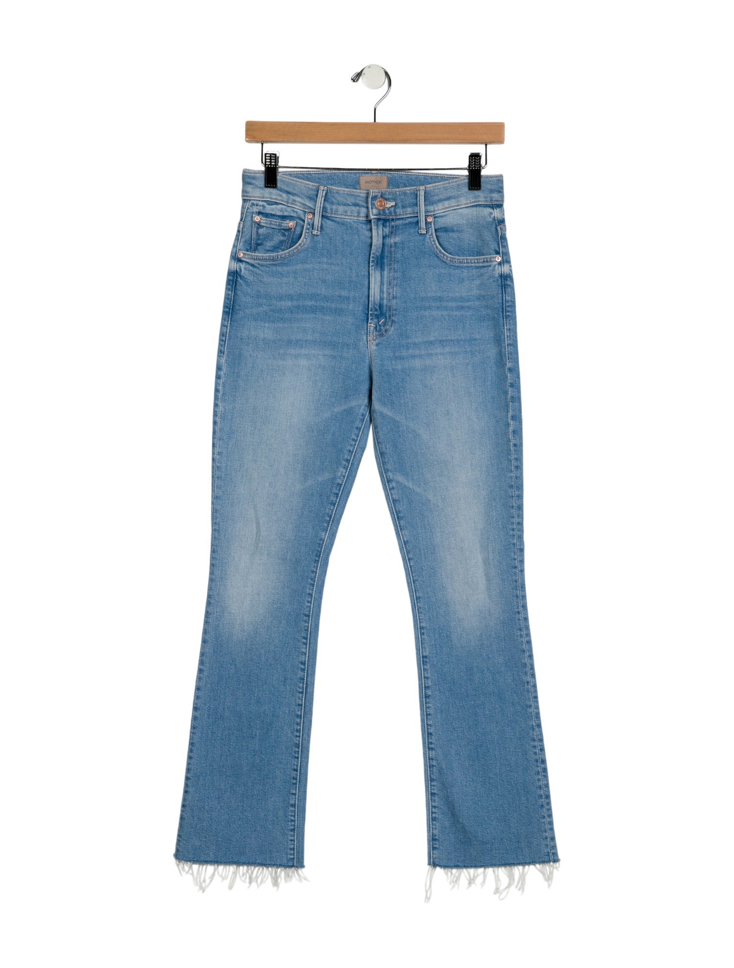 Mother Mid-Rise Straight Leg Jeans