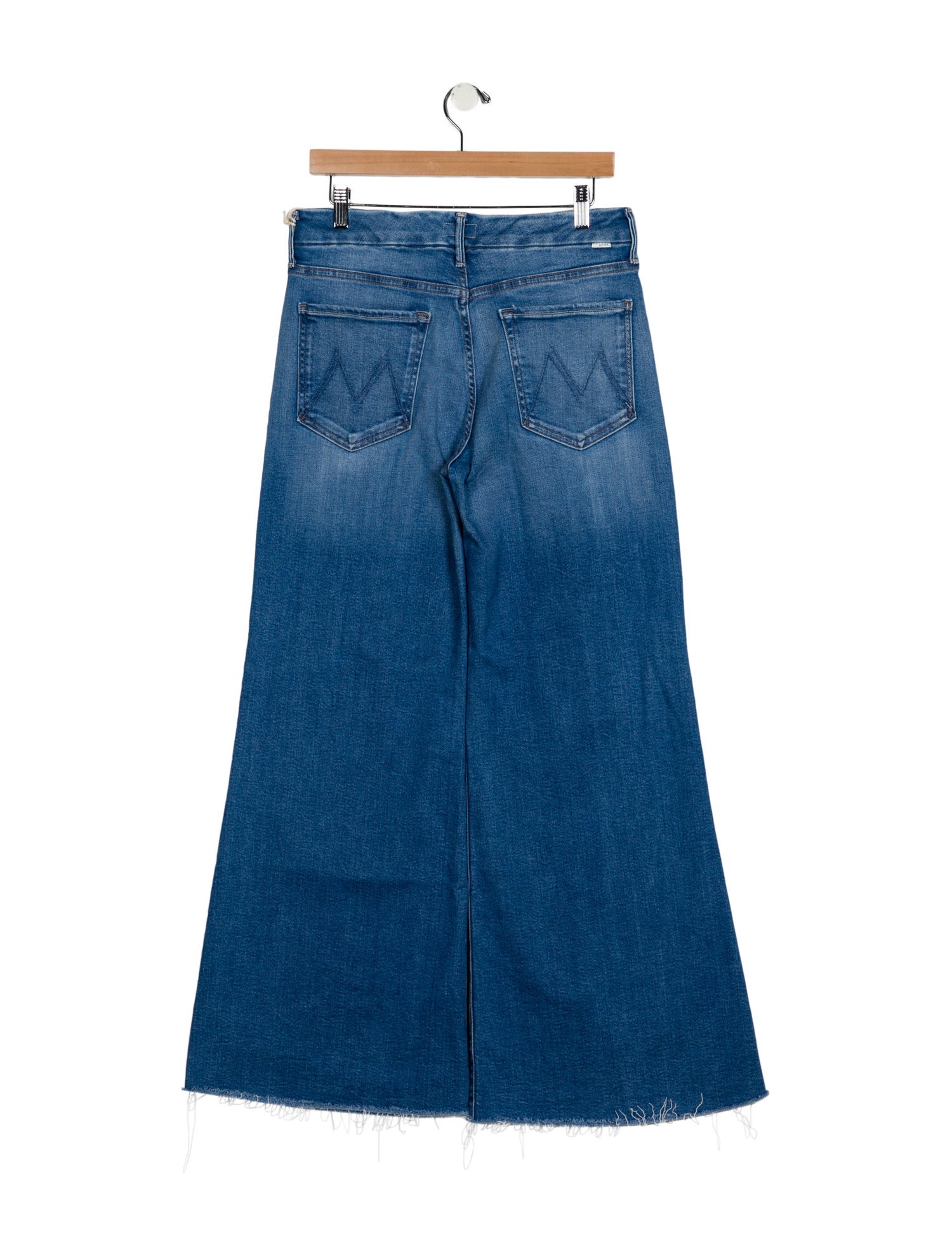 Mother Mid-Rise Wide Leg Jeans