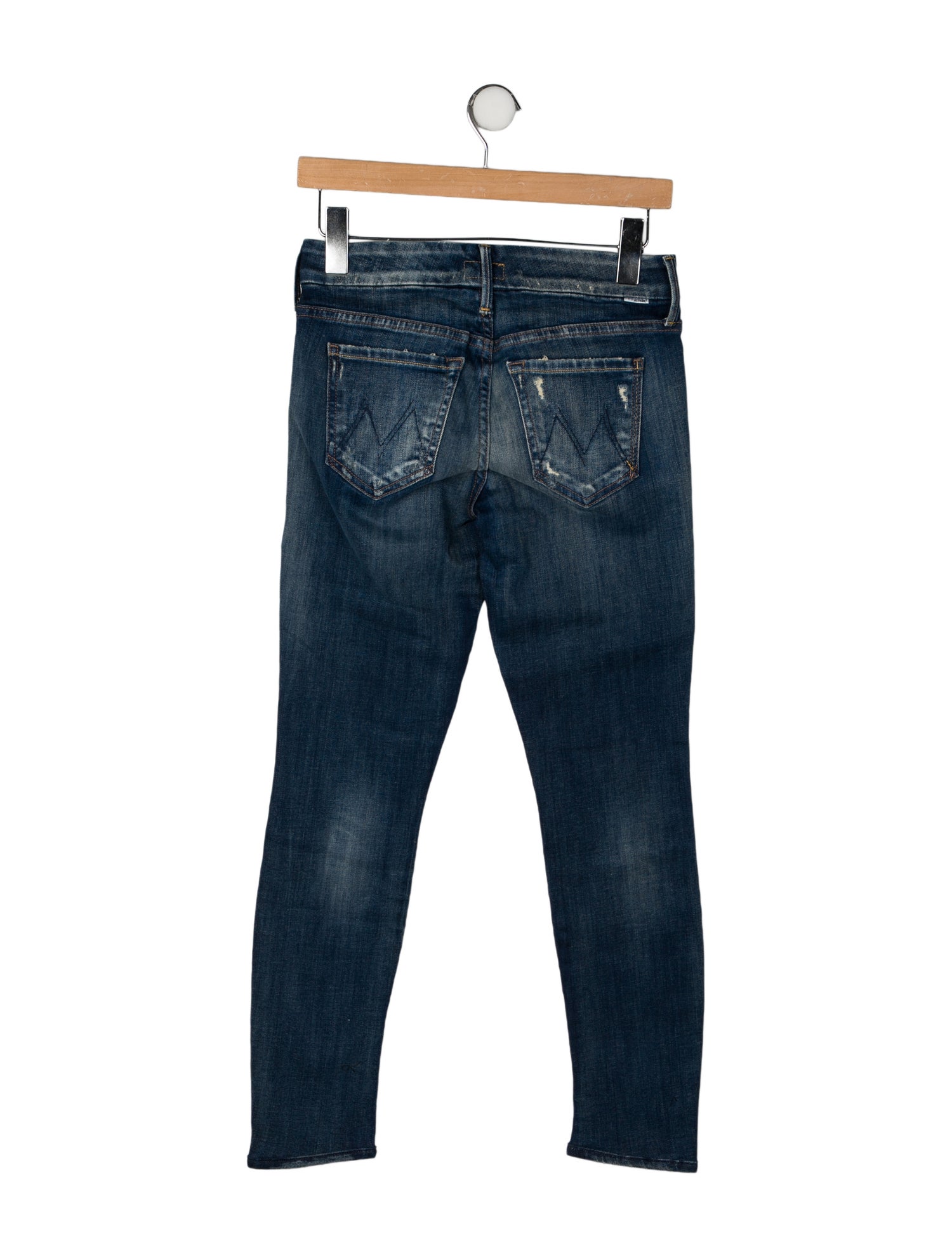 Mother Mid-Rise Skinny Leg Jeans