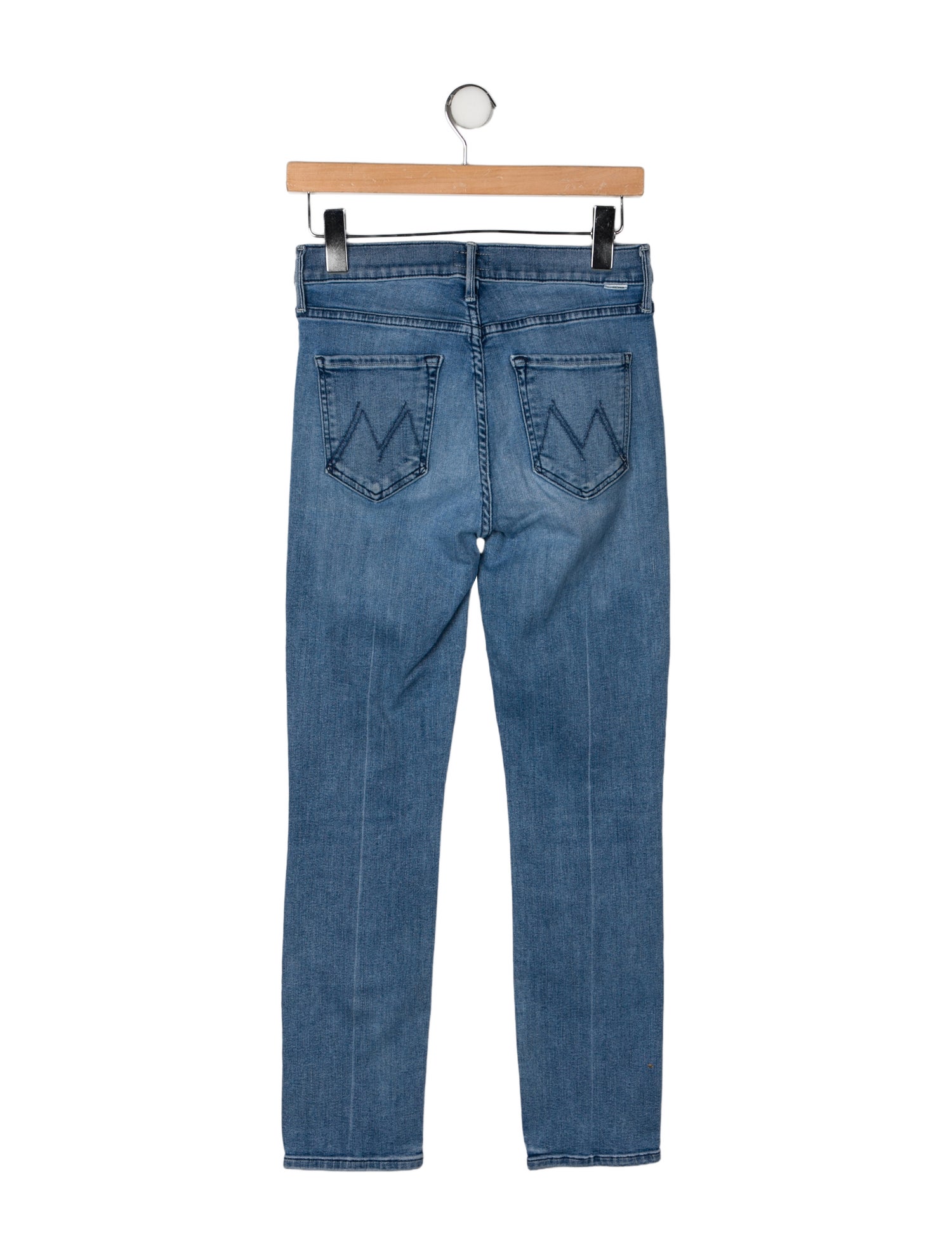 Mother Mid-Rise Straight Leg Jeans