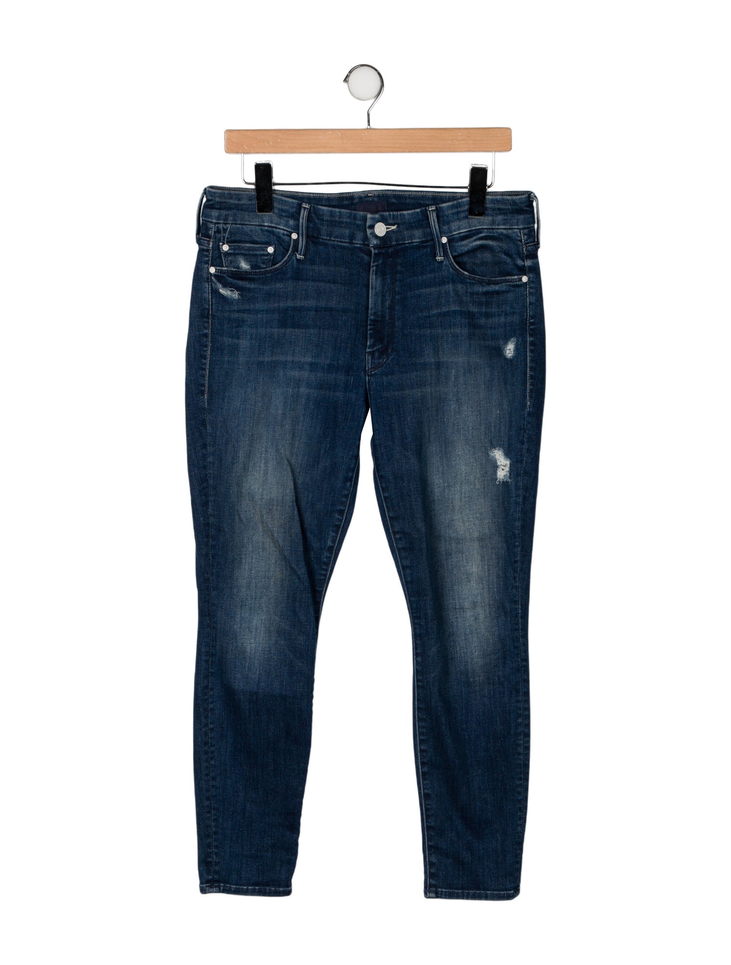 Mother Mid-Rise Skinny Leg Jeans