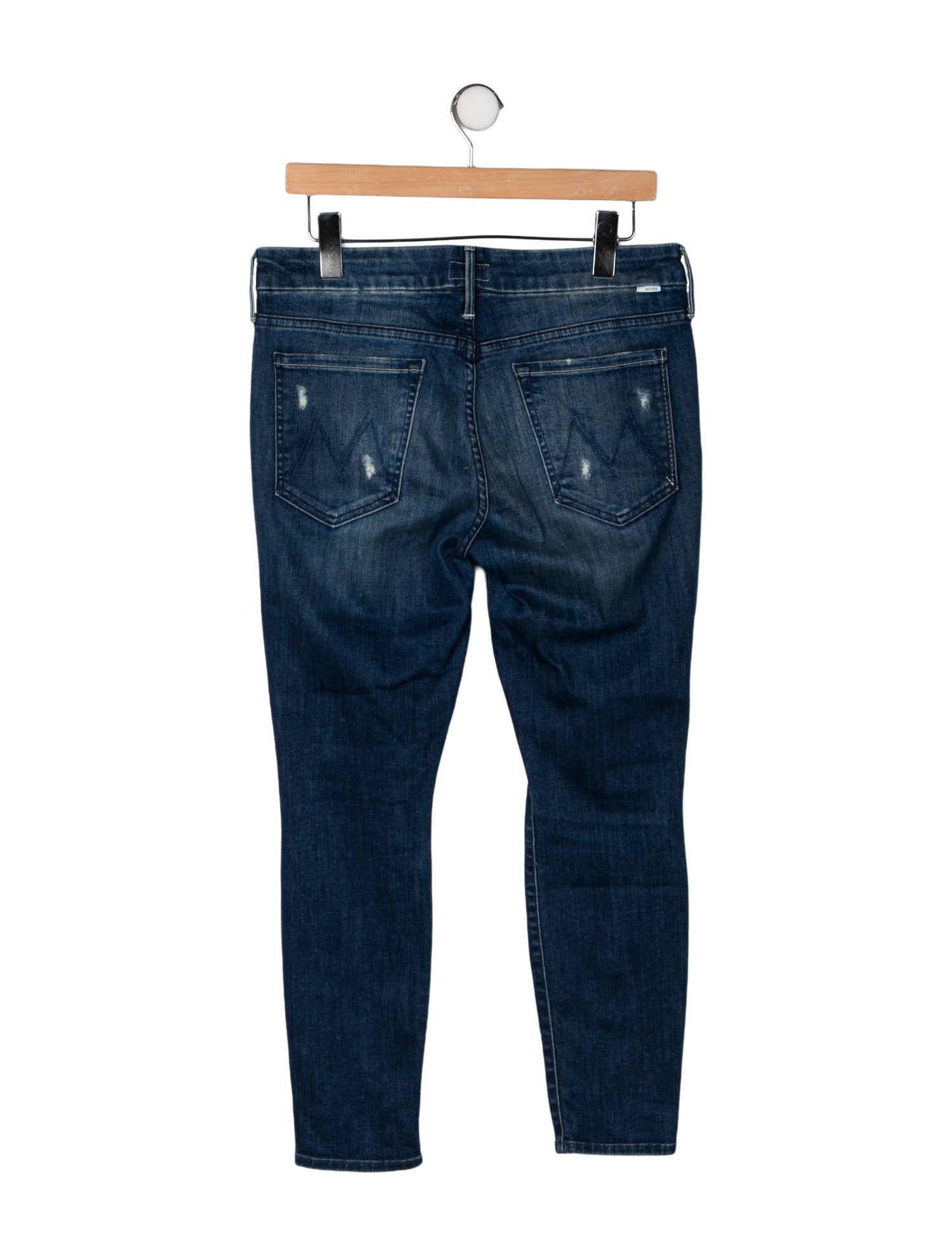 Mother Mid-Rise Skinny Leg Jeans