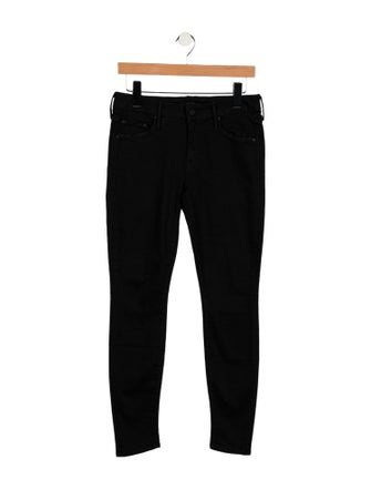 Mother Mid-Rise Skinny Leg Jeans