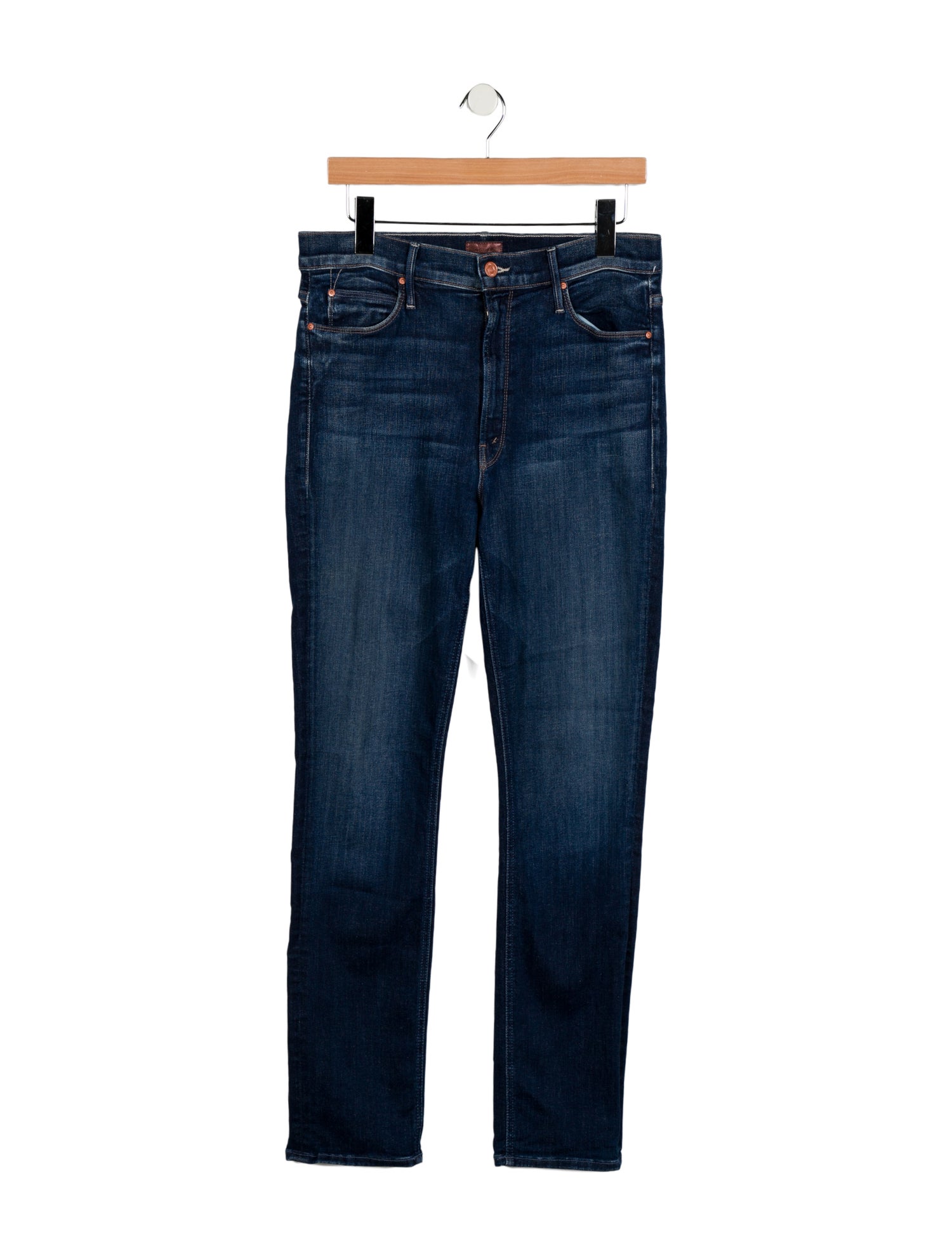 Mother High-Rise Straight Leg Jeans