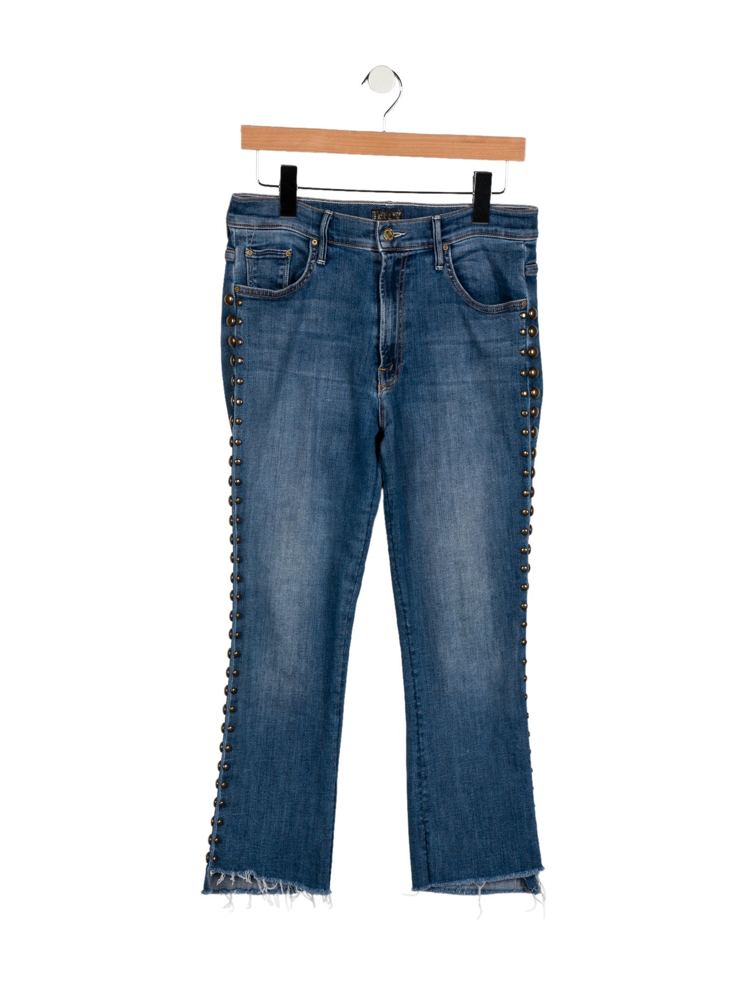 Mother Mid-Rise Straight Leg Jeans