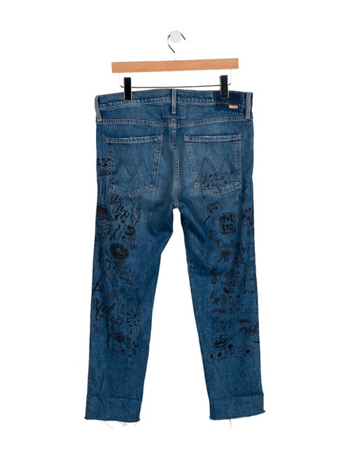 Mother Mid-Rise Straight Leg Jeans