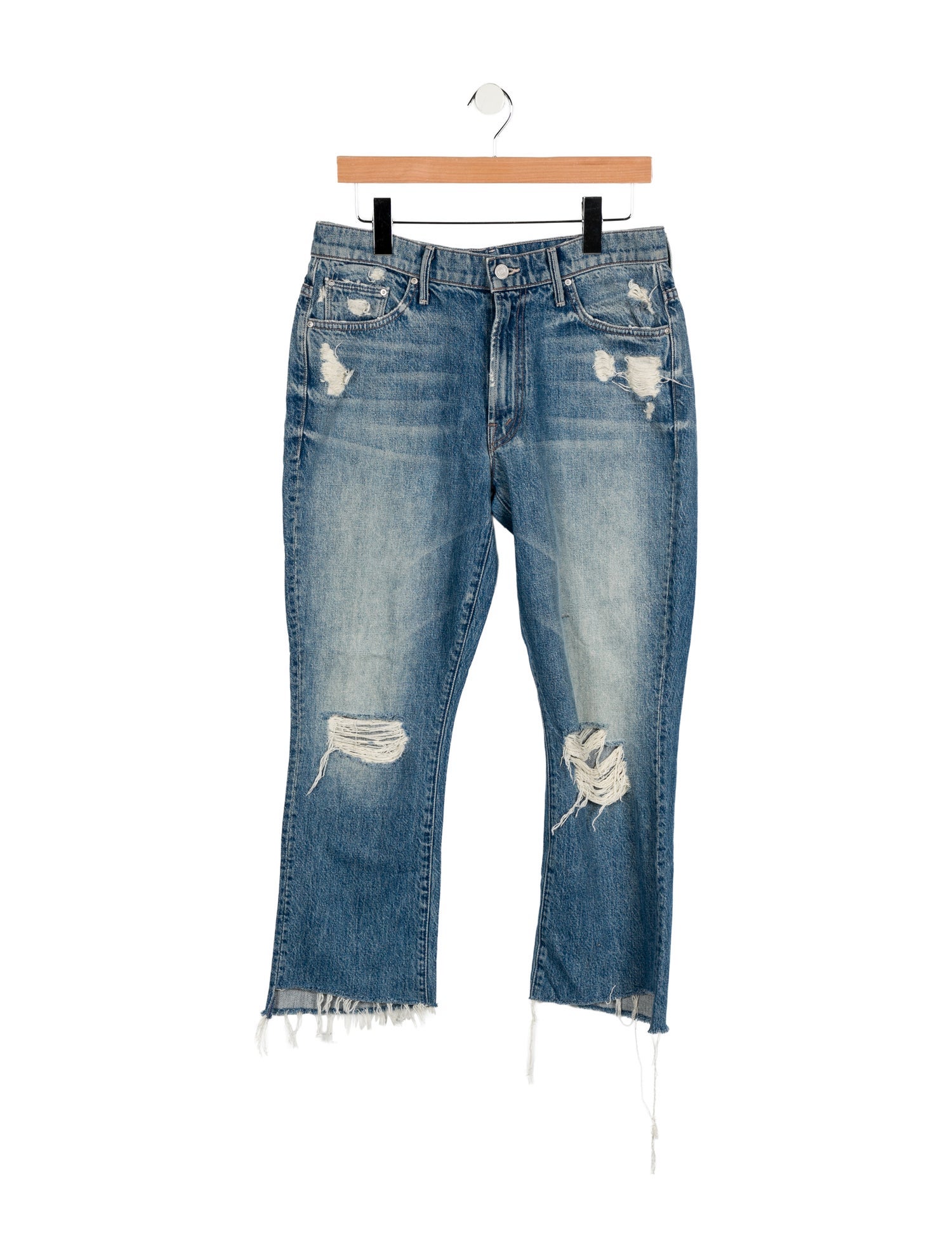 Mother Mid-Rise Wide Leg Jeans
