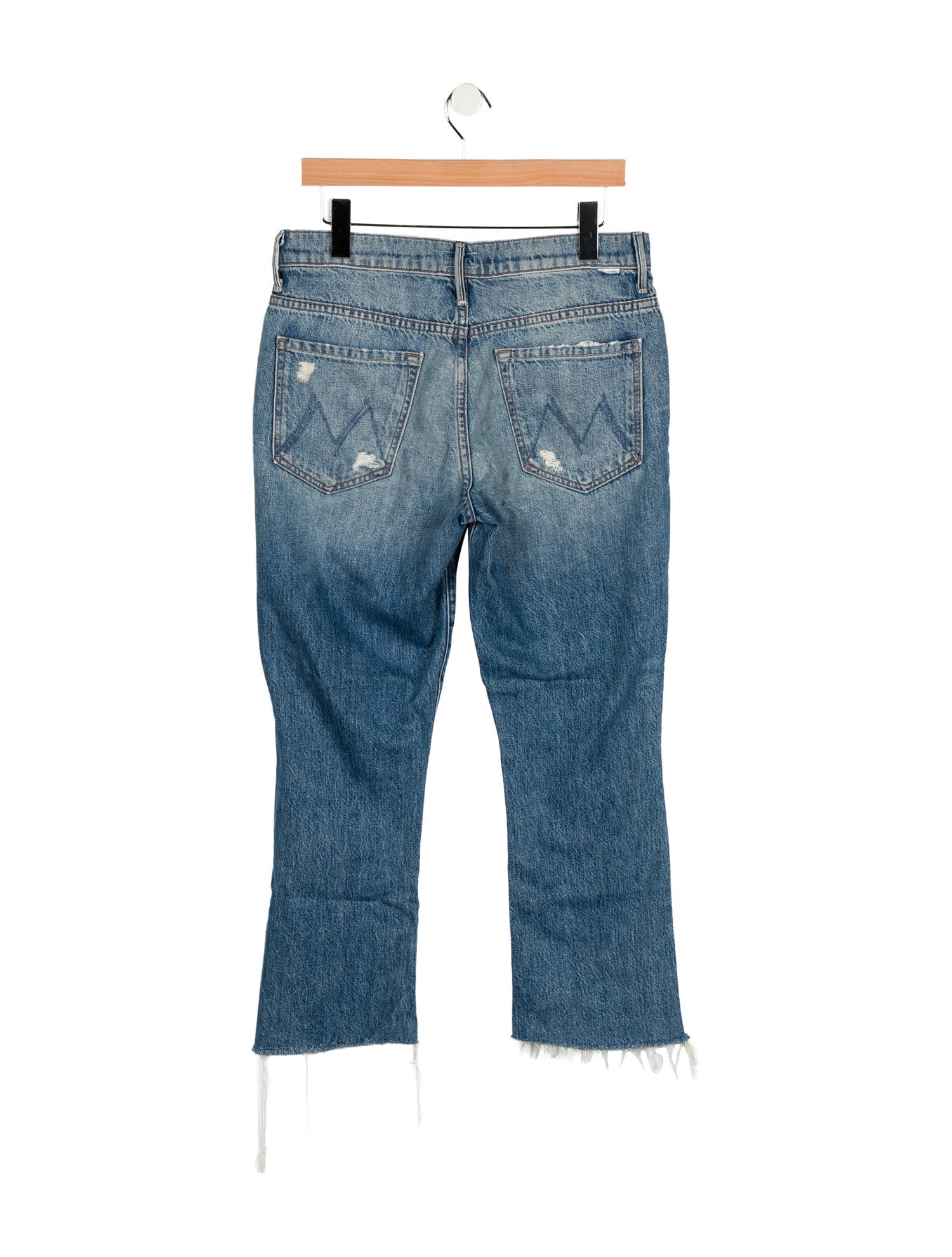 Mother Mid-Rise Wide Leg Jeans
