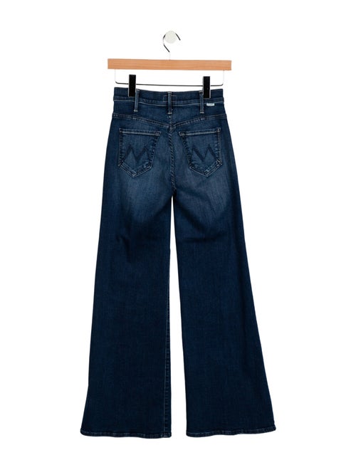 Mother Mid-Rise Wide Leg Jeans