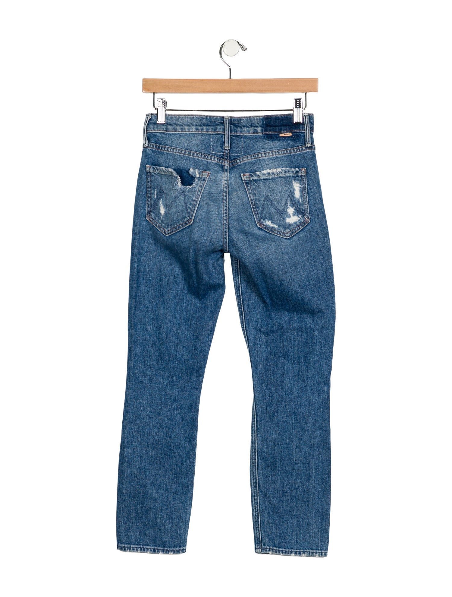 Mother Mid-Rise Skinny Leg Jeans