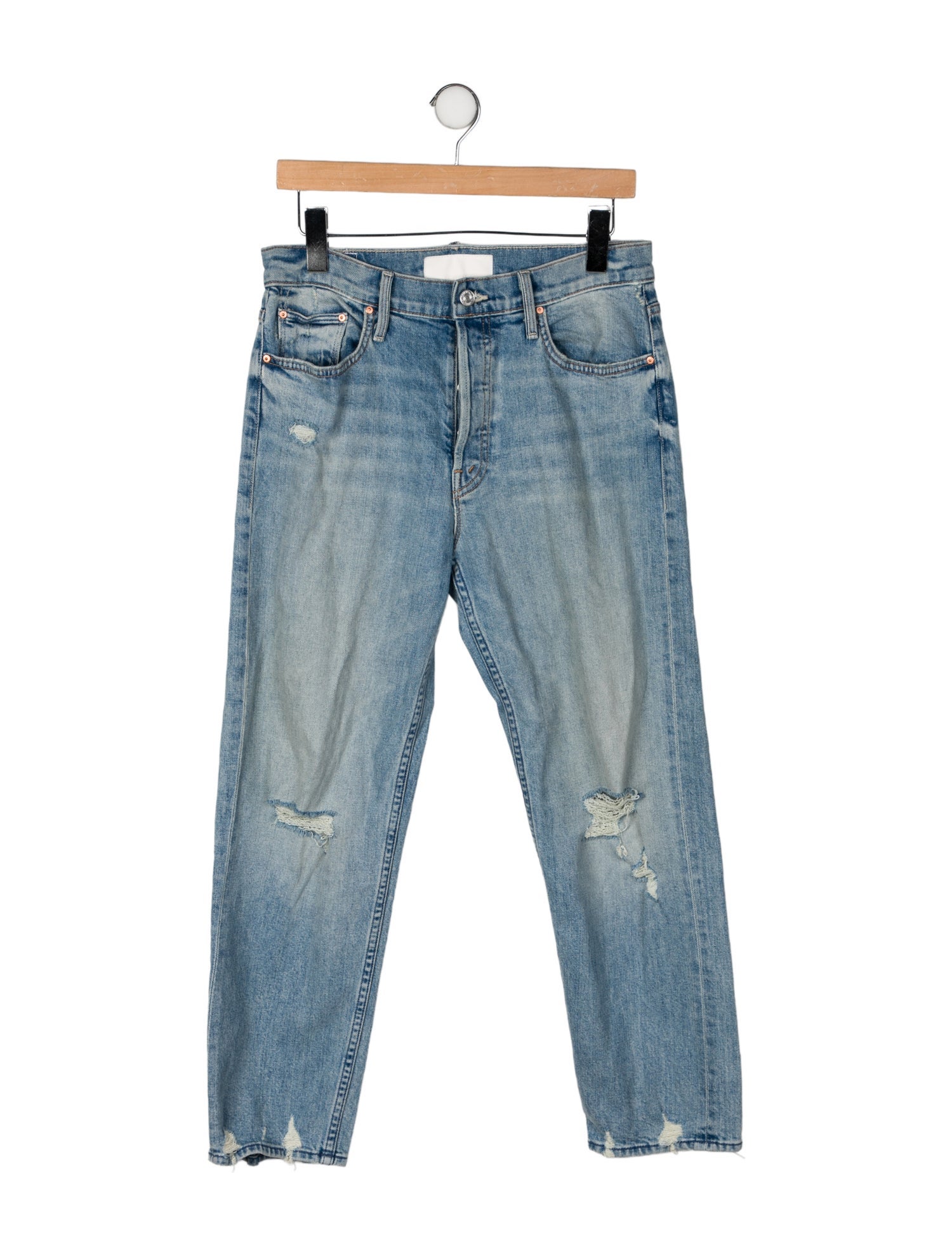 Mother High-Rise Straight Leg Jeans