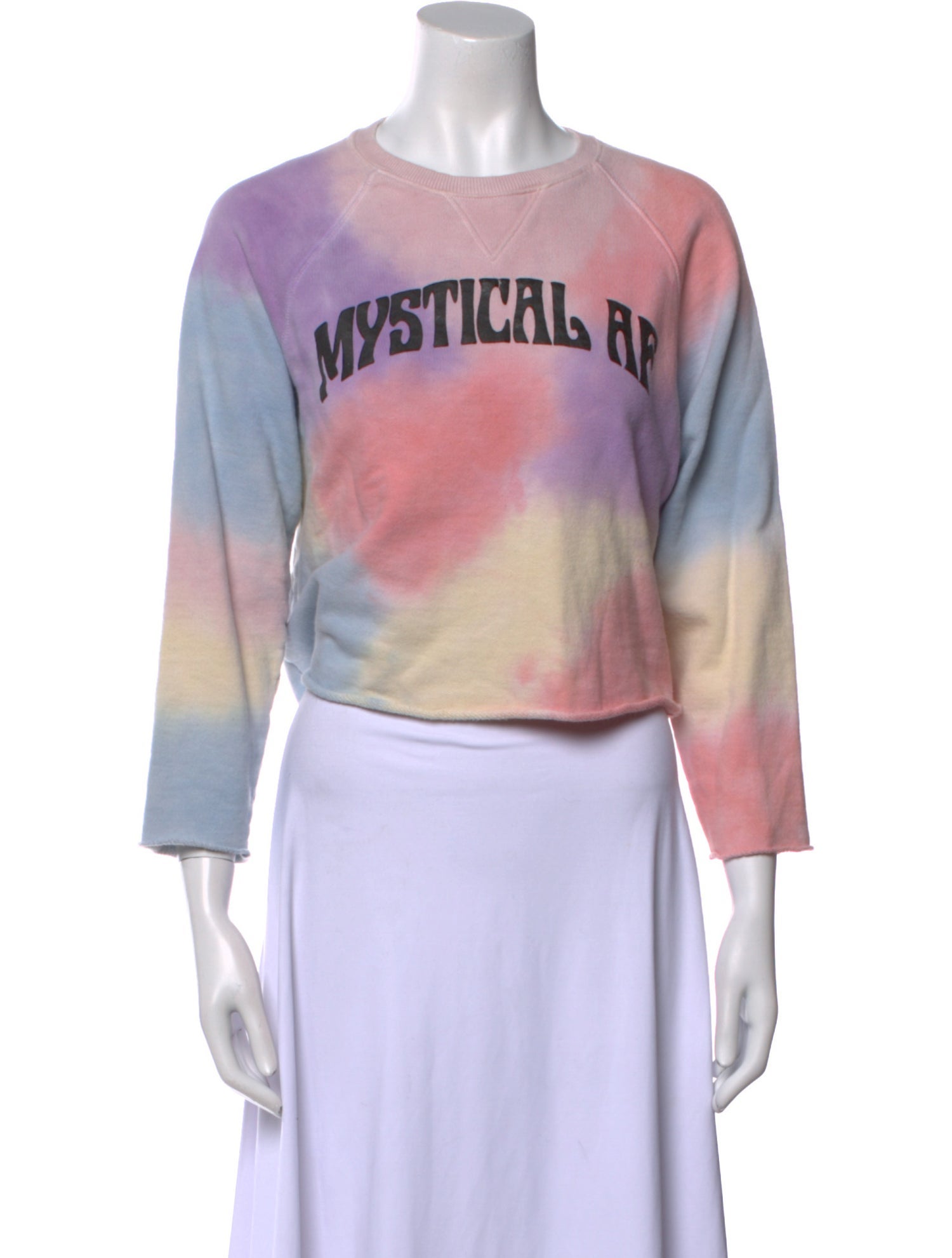 Mother Tie-Dye Print Crew Neck Sweatshirt