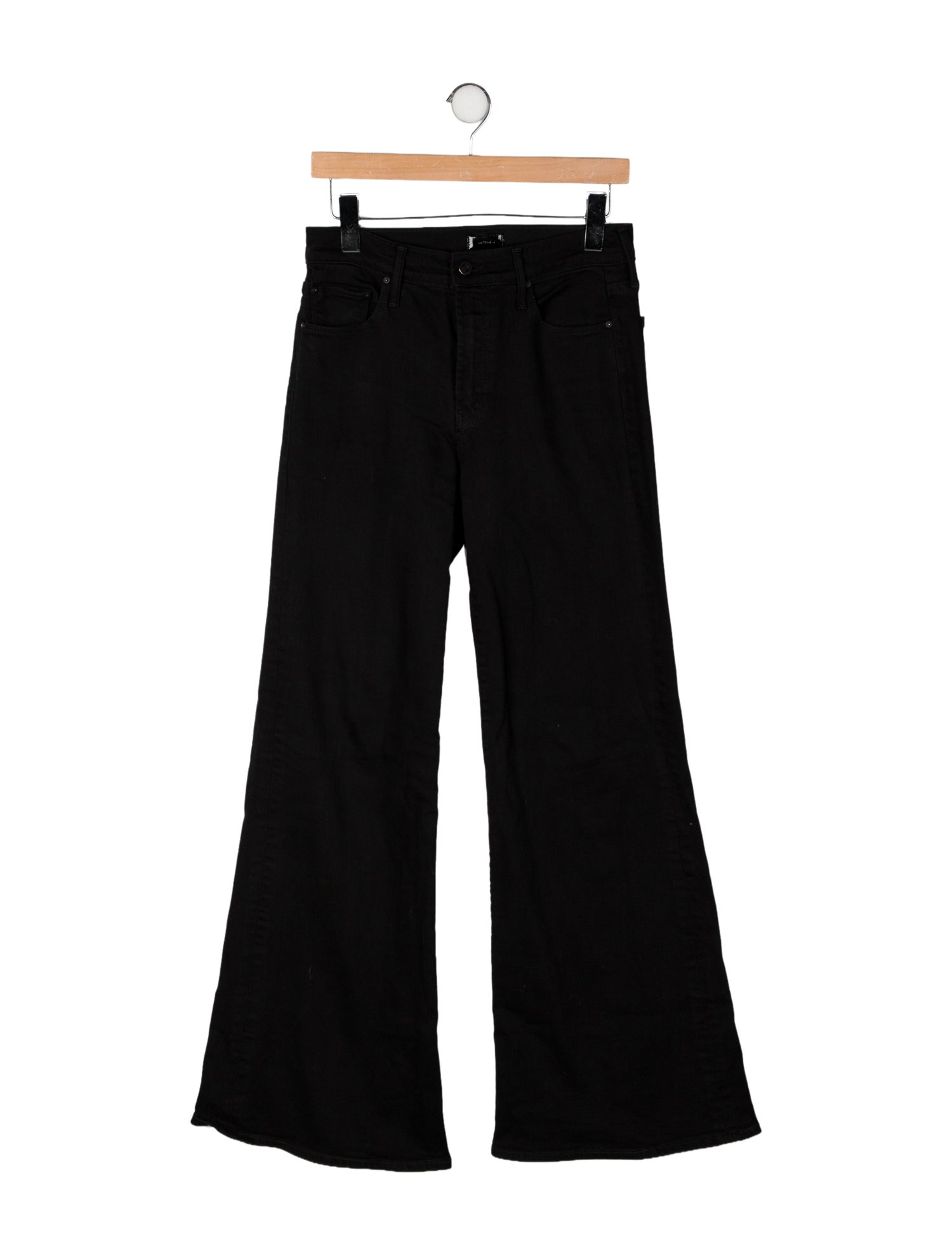 Mother Mid-Rise Wide Leg Jeans