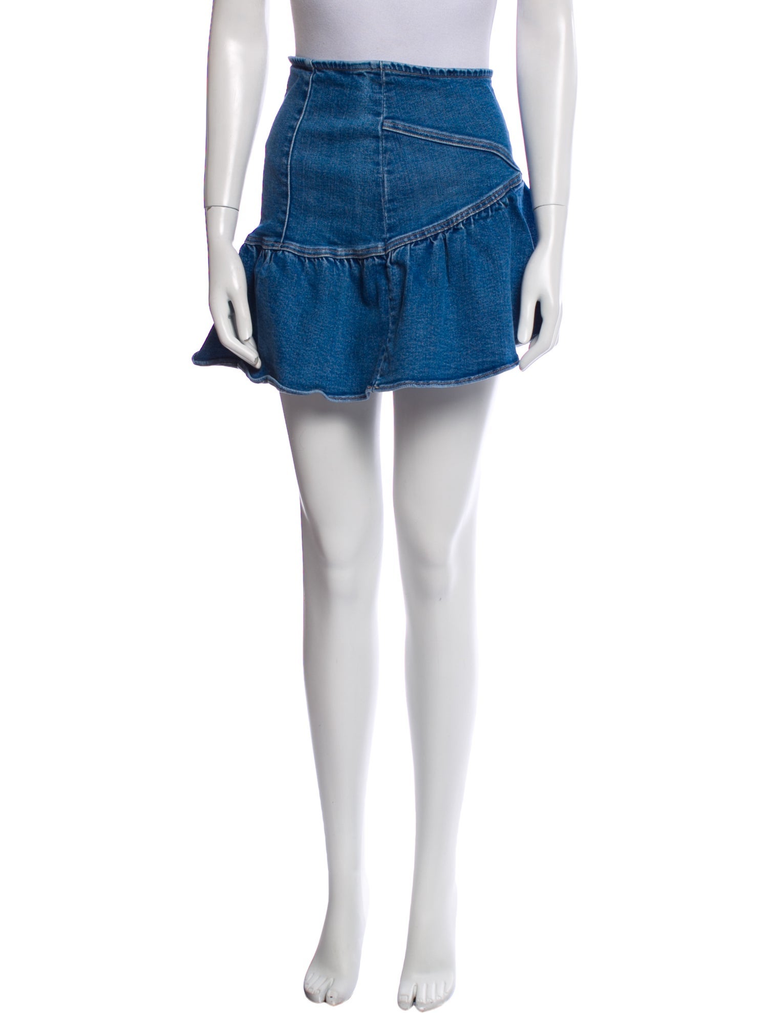 Mother Distressed Accents Mini Skirt