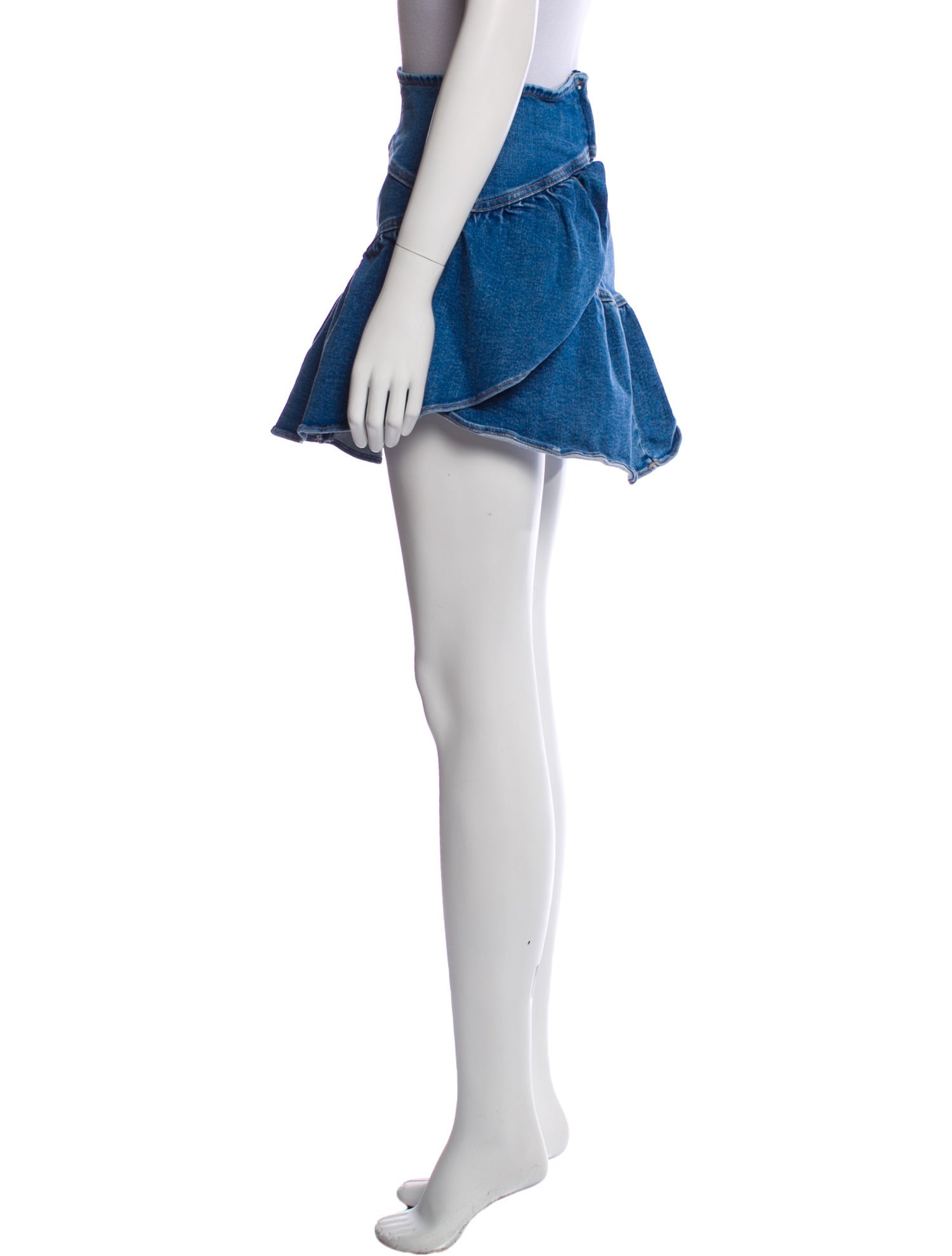 Mother Distressed Accents Mini Skirt