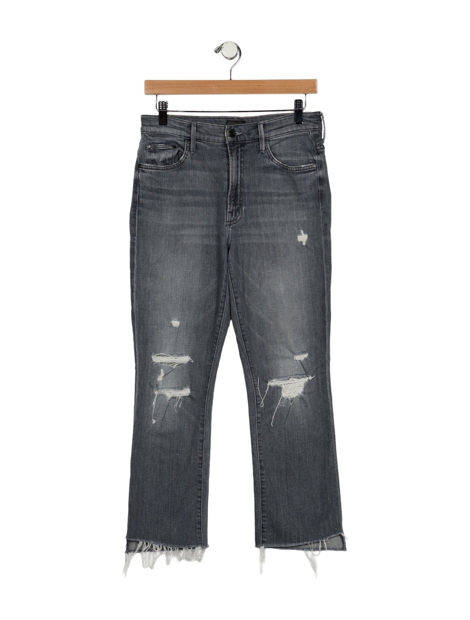 Mother Mid-Rise Straight Leg Jeans