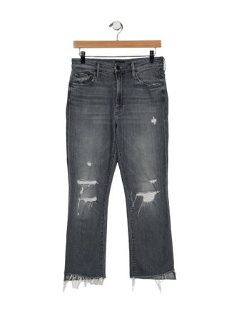 Mother Mid-Rise Straight Leg Jeans