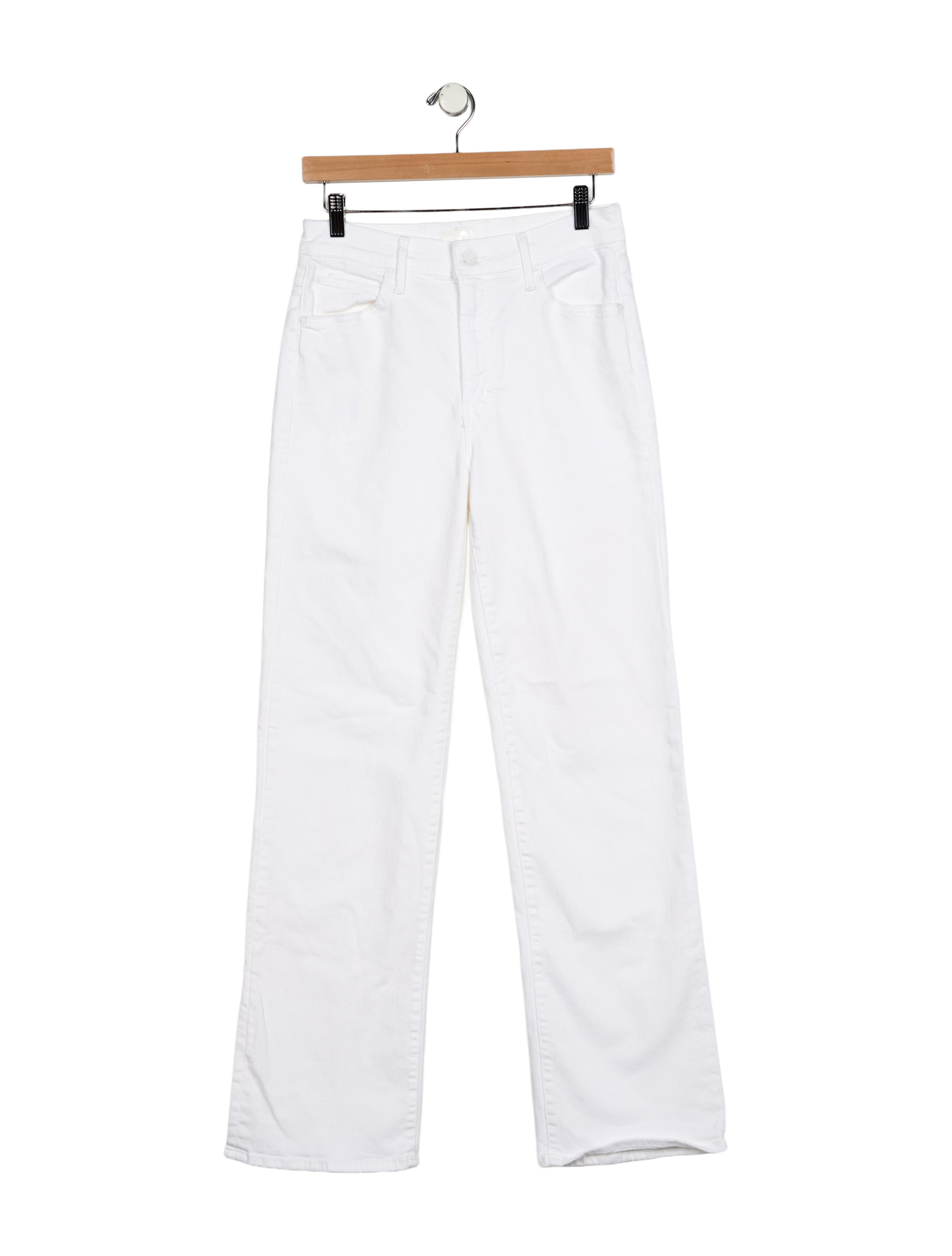 Mother Mid-Rise Wide Leg Jeans