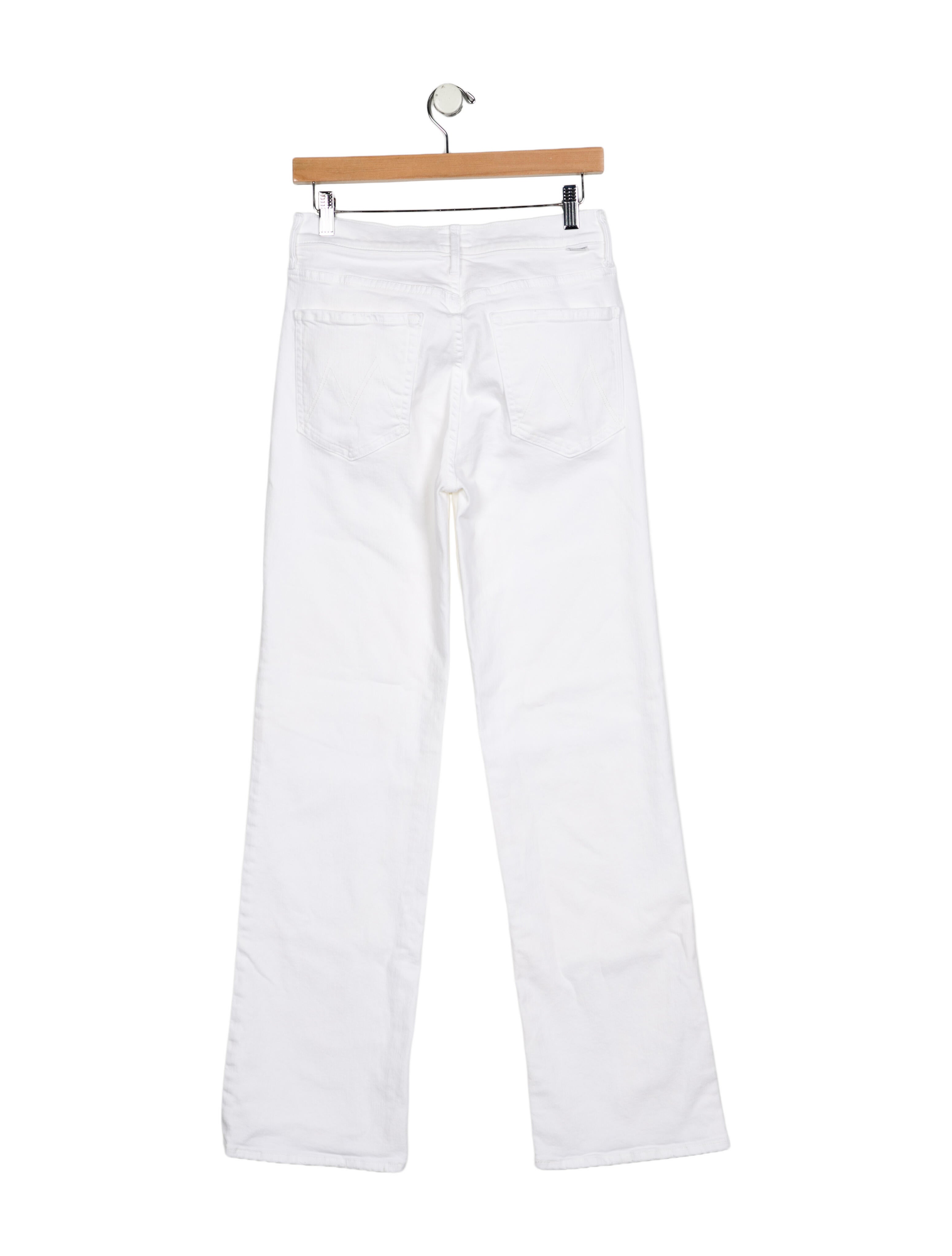 Mother Mid-Rise Wide Leg Jeans