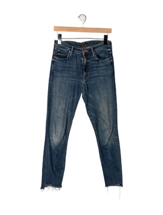 Mother Mid-Rise Skinny Leg Jeans