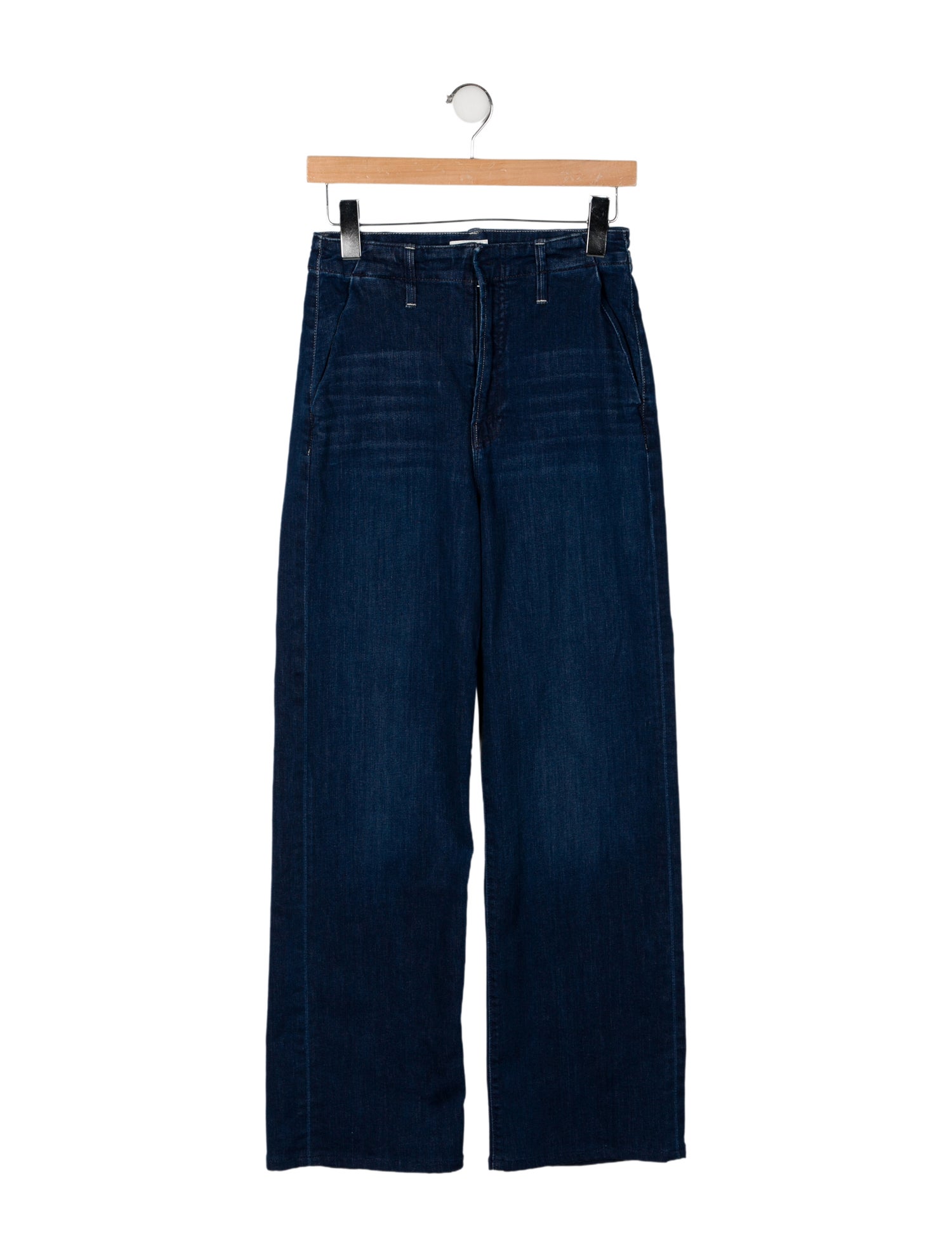 Mother Mid-Rise Wide Leg Jeans