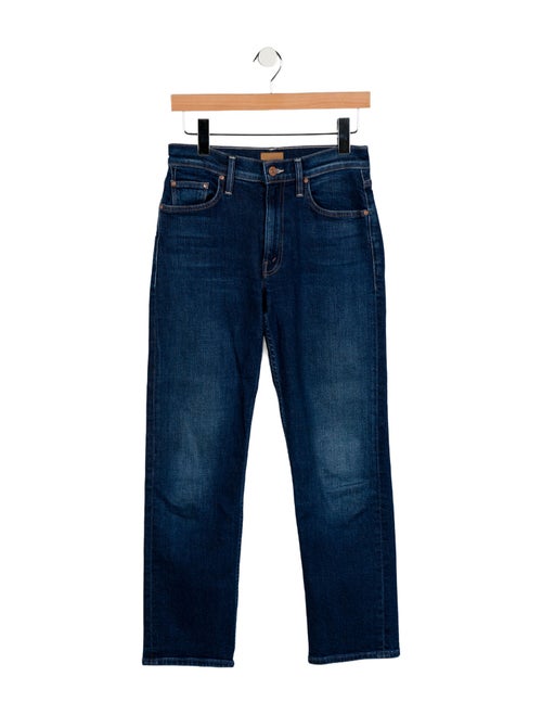 Mother Mid-Rise Straight Leg Jeans