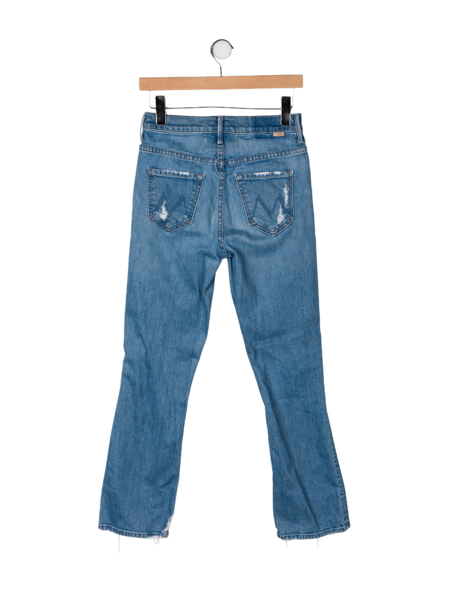 Mother Mid-Rise Straight Leg Jeans