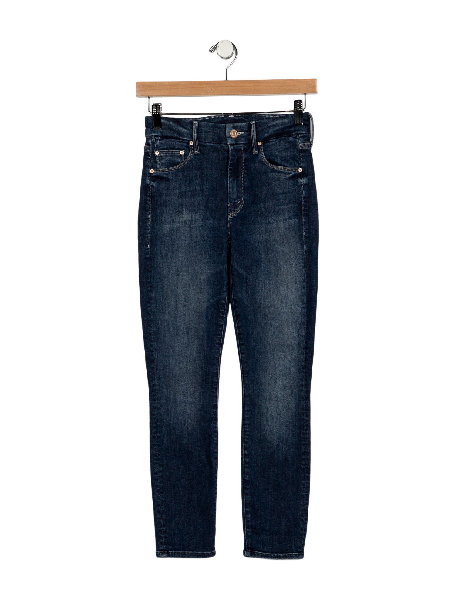 Mother Mid-Rise Skinny Leg Jeans