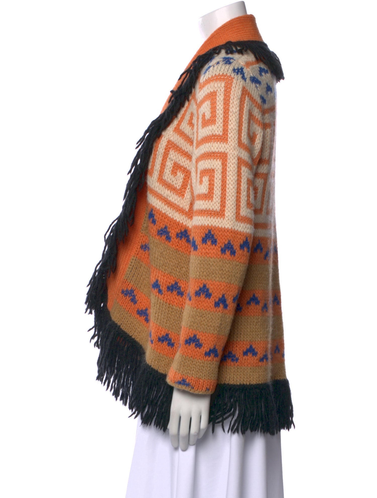 Mother Printed Open Front Sweater