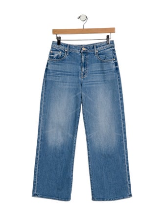 Mother Mid-Rise Wide Leg Jeans