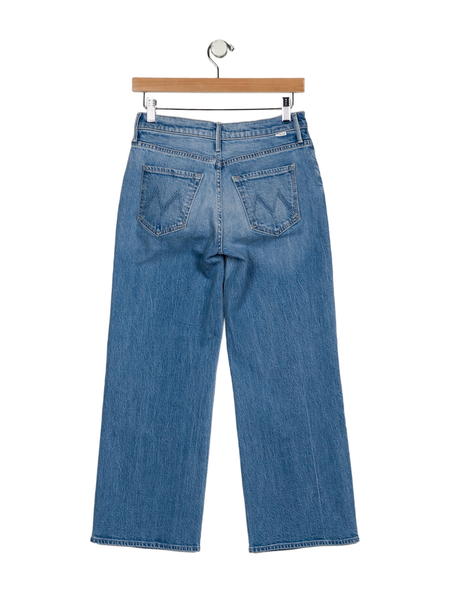 Mother Mid-Rise Wide Leg Jeans