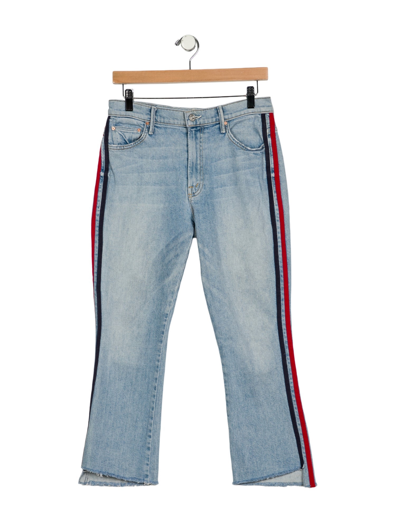 Mother Mid-Rise Straight Leg Jeans