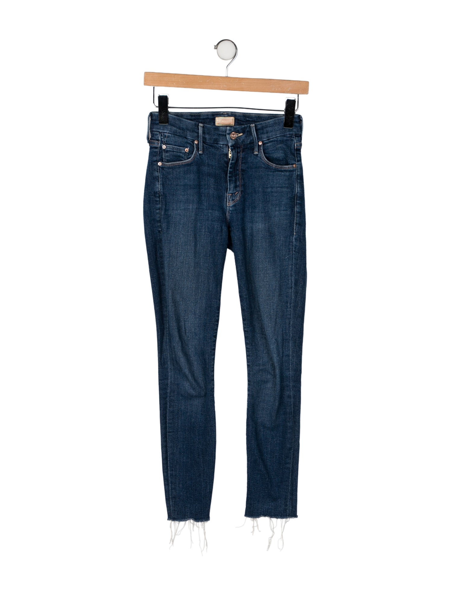Mother Mid-Rise Skinny Leg Jeans