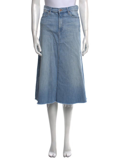 Mother Distressed Accents Knee-Length Skirt