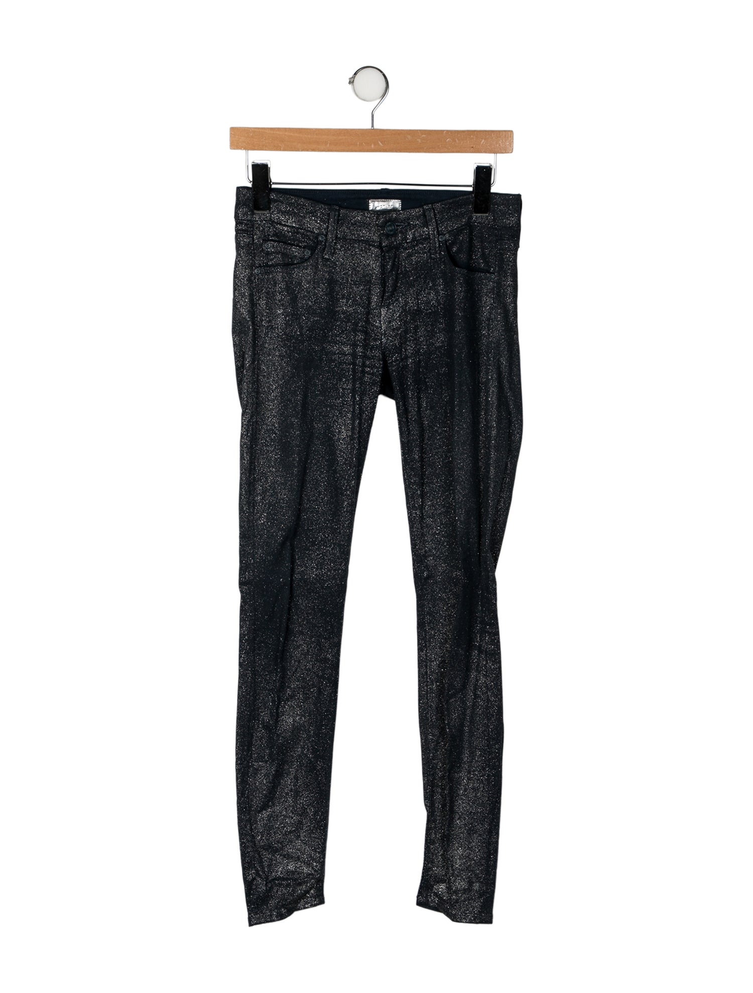 Mother Printed Skinny Leg Pants