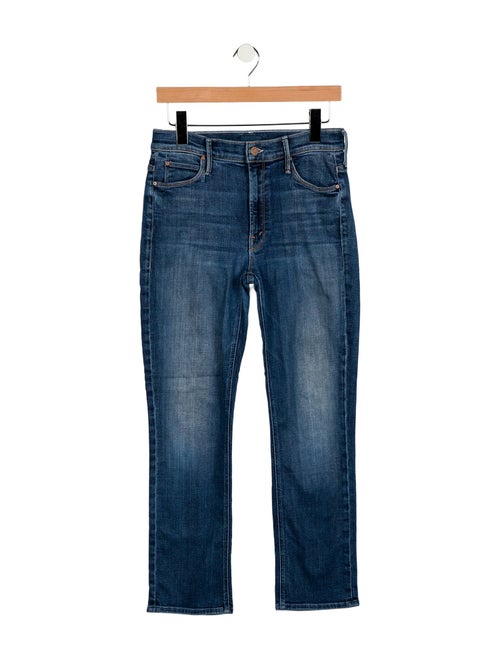 Mother Mid-Rise Straight Leg Jeans